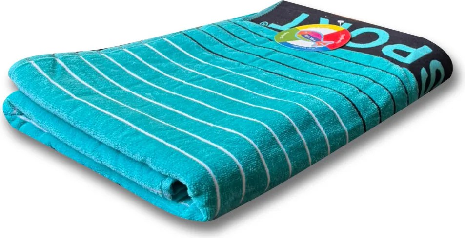 Sport türkizkék strandtörölköző