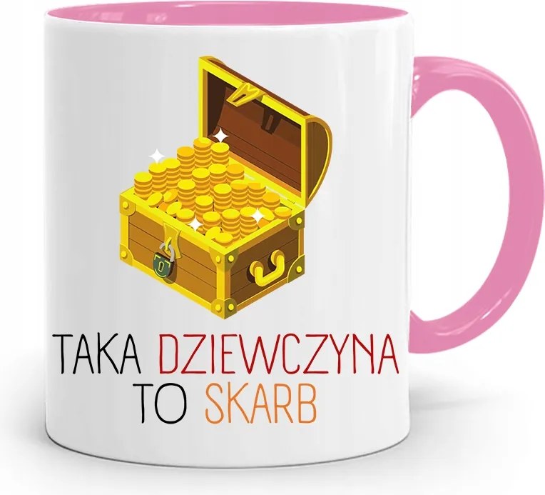 Rózsaszín Bögre A Feleség Barátnőjének Ez Egy Kincs, fényképes nyomtatással