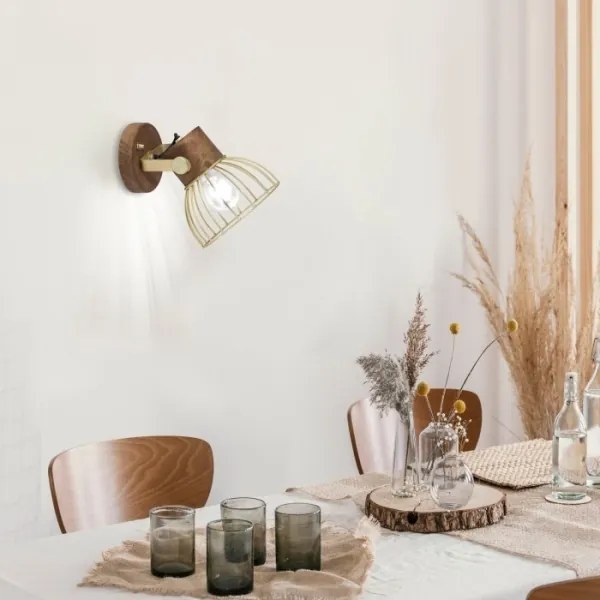 Leuchten Direkt 11486-60 - Fali spotlámpa ALAMI 1xE27/25W/230V