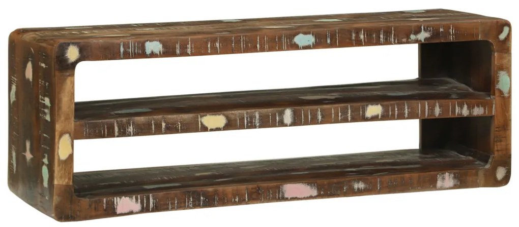 TV szekrény 100x32x36 cm Tömör fa újrahasznosított