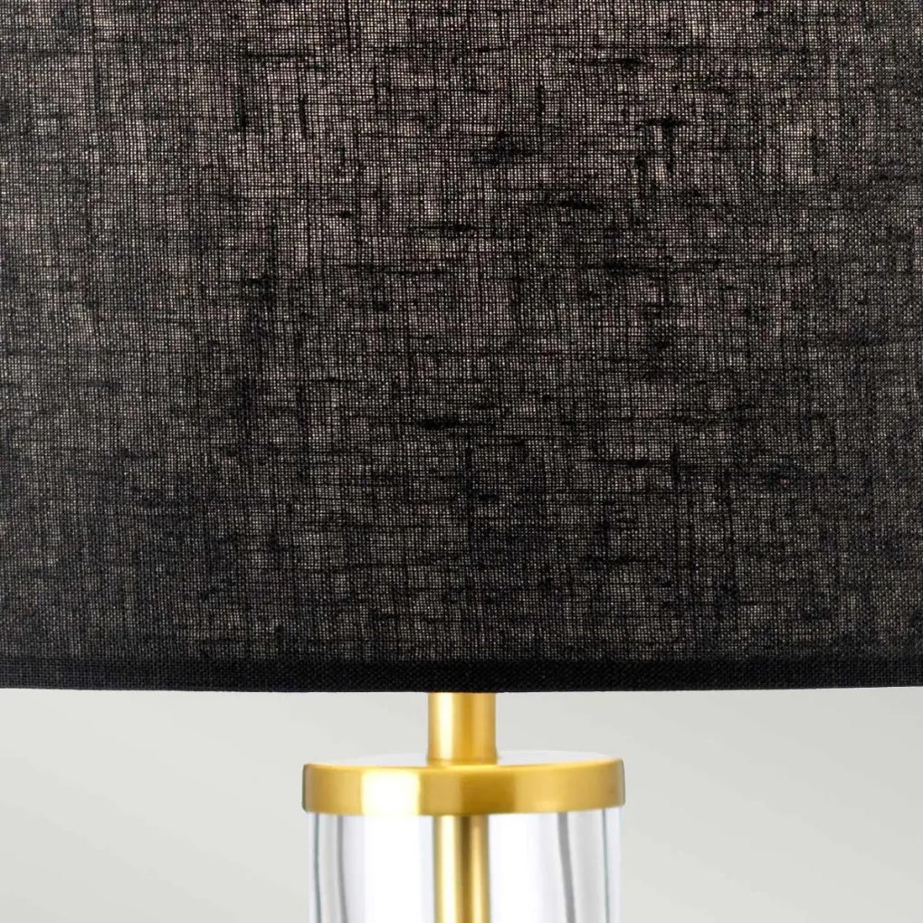 Elstead Lighting Orb ORB-CLEAR-AB-BLK Asztali lámpa 1x60W/E27