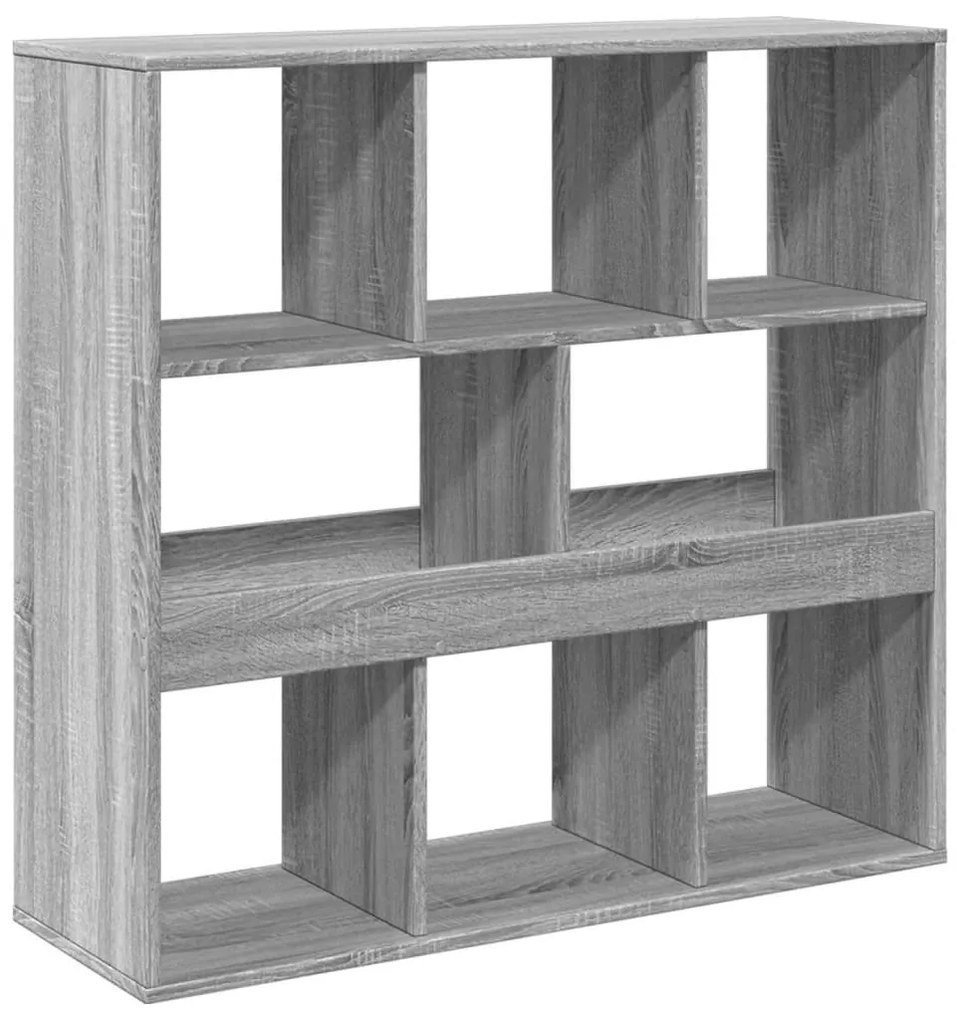 szürke sonoma színű szerelt fa térelválasztó 100 x 33 x 94,5 cm