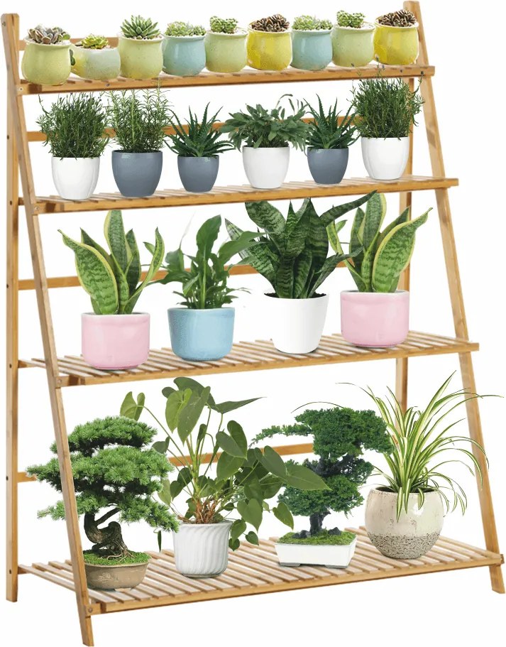 Összecsukható állvány, bambusz, NEPEL TYP 2 + ajándék