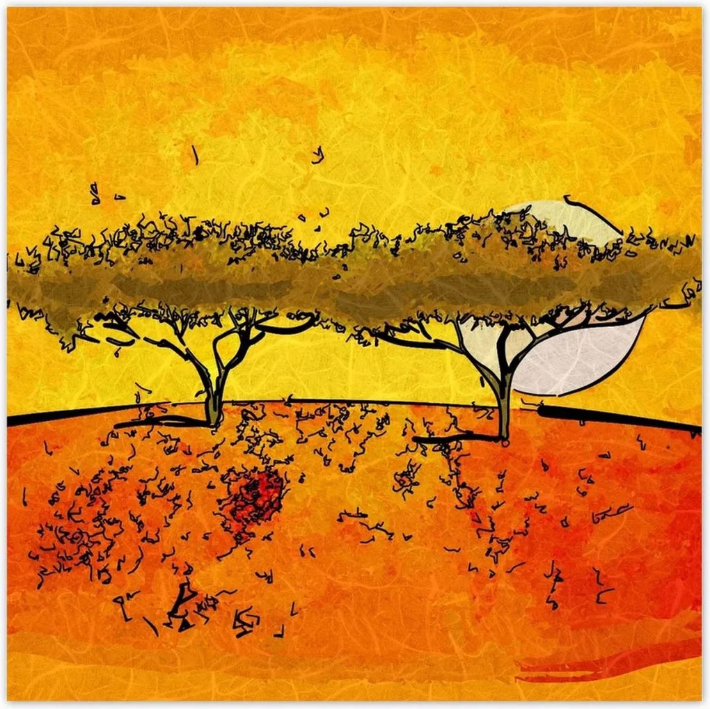 Poszterek 100x100 Lenyugvó nap