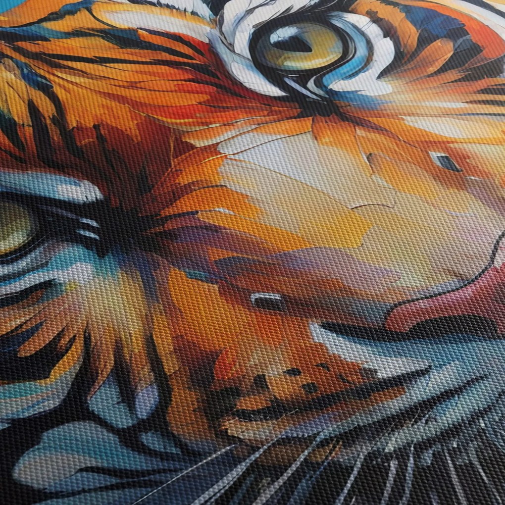 Kép - Tigris látképe, festmény (150x105 cm)