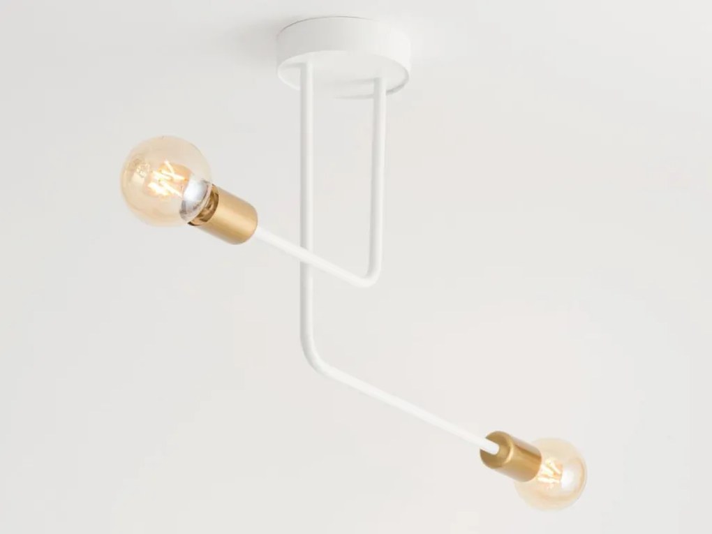SIGMA LIGHTING 32379 GINO Mennyezeti Csillár Fehér, Arany E27 IP20