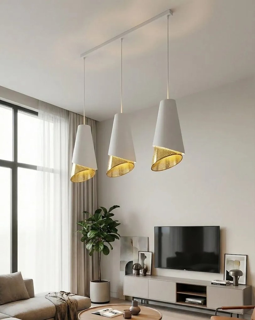 Emibig modern függeszték moda fehér arany emi1618/3