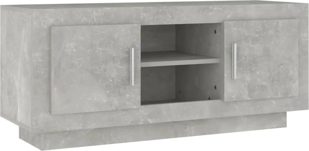 vidaXL betonszürke szerelt fa TV-szekrény 102x35x45 cm