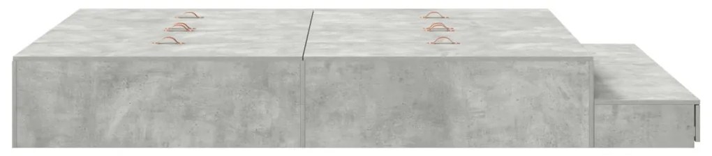 Tároló Ágykeret Betond Grey 135x190 cm