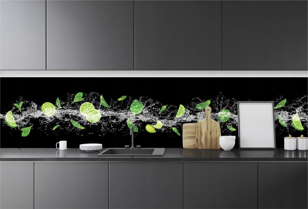 Fotótapéta Konyha Mosható Lime Gyümölcs 250x60