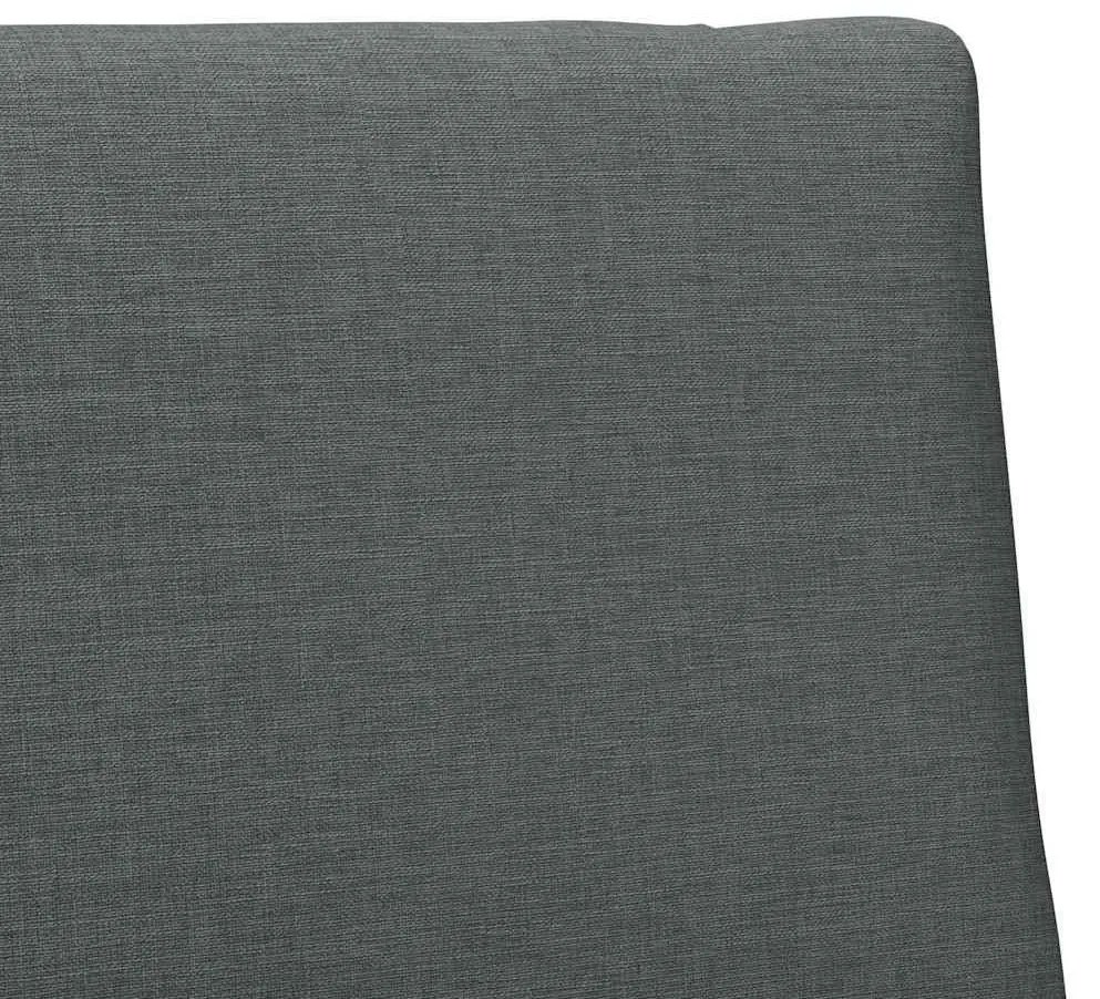 Kárpitozott fejtámla Sötétszürke 100 cm Tömör fenyőfa