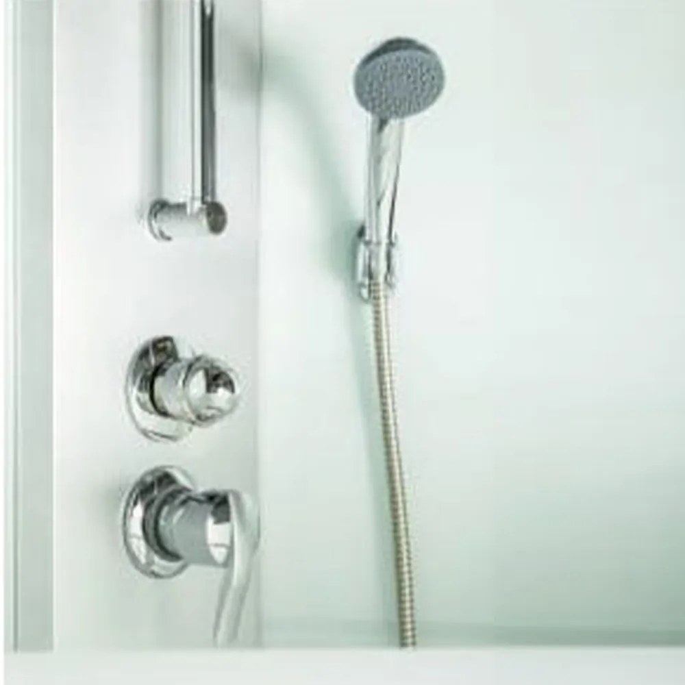 Strada 90x90 cm íves hidromasszázs zuhanykabin