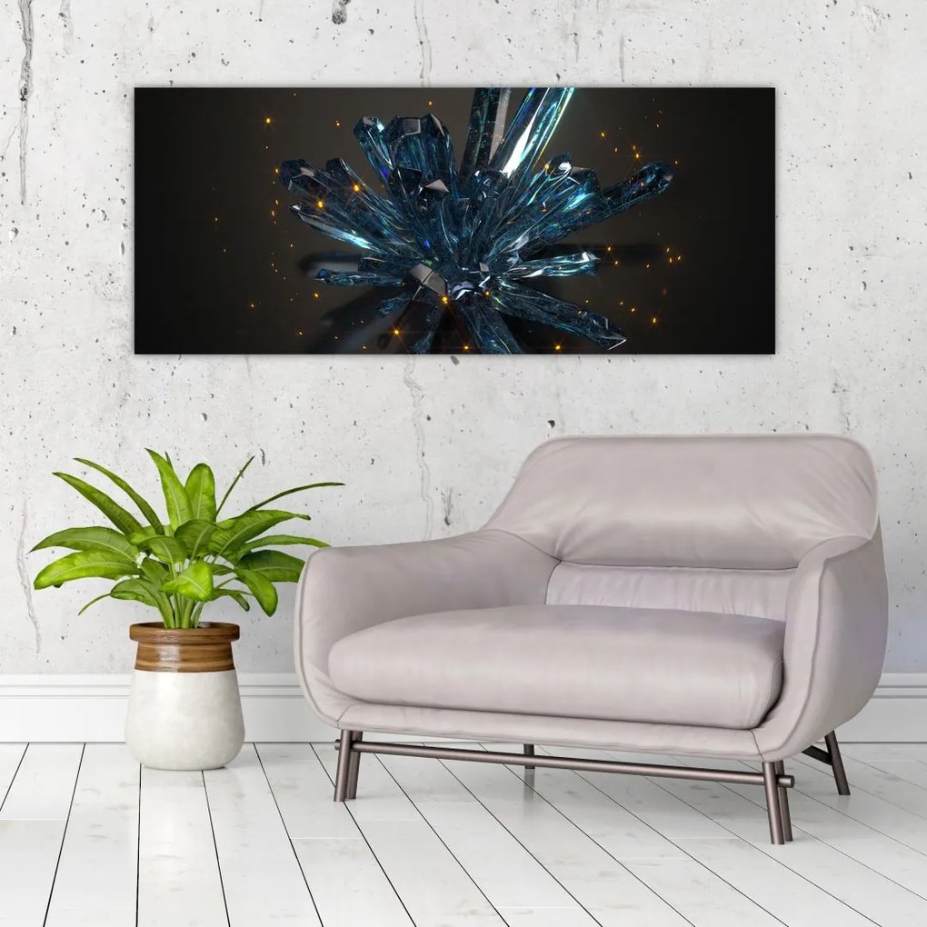 Kristály kép (120x50 cm)