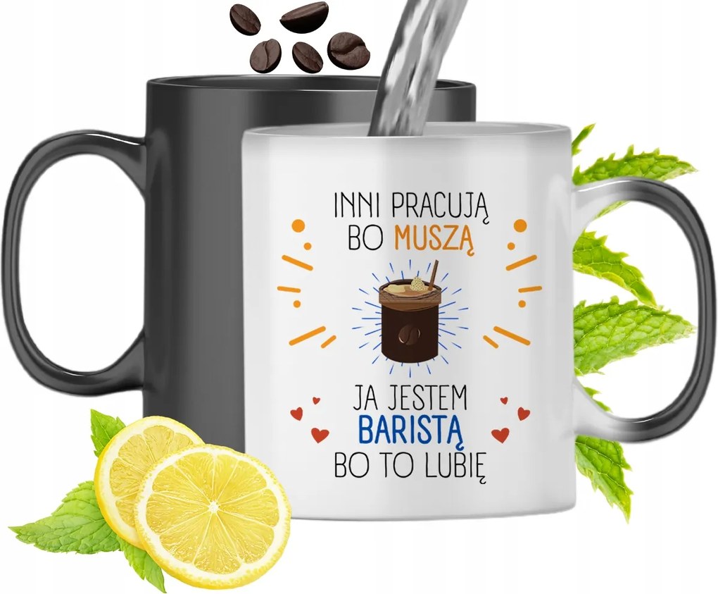 Mágikus Bögre Baristáknak Színváltós Nyomtatott Fényképpel