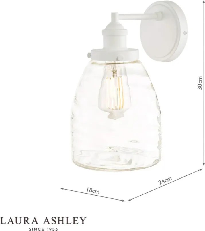 Laura Ashley Ainsworth 3756190-Q Fali lámpa 1x40W/E27 IP44