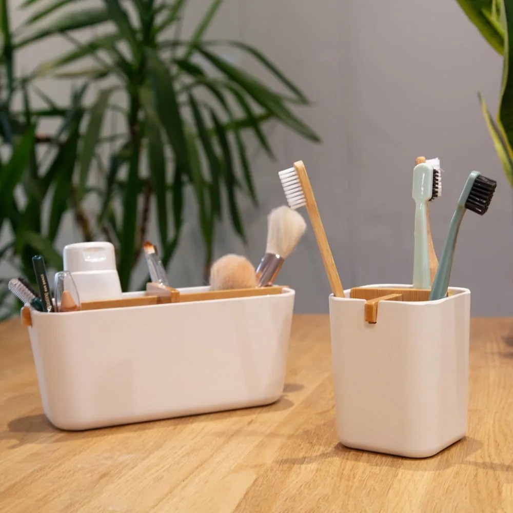 Ecologic fehér fürdőszobai rendszerező, 8,4 x 7,8 cm - Compactor