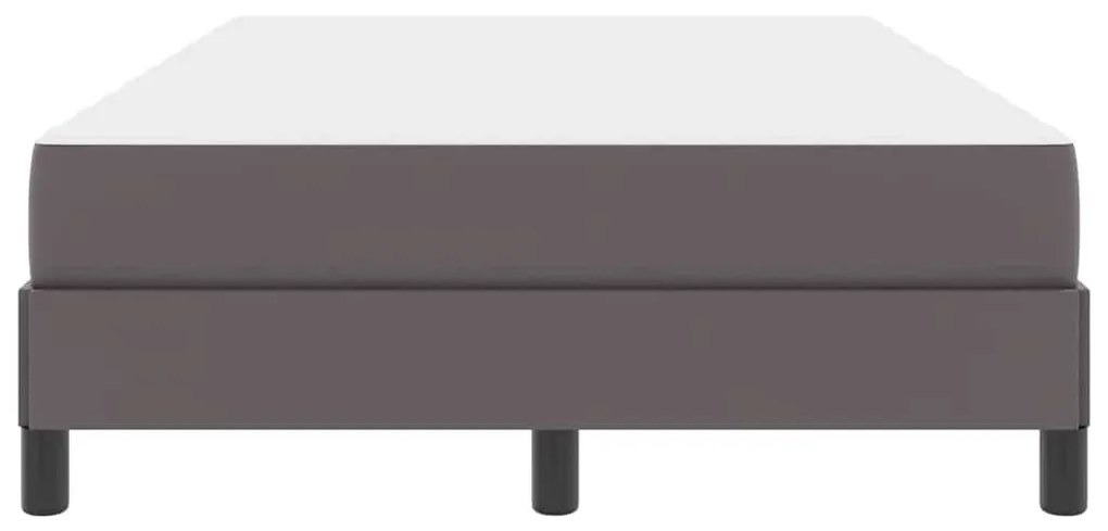 Ágy matracmal Szürke 120 x 190 cm Műbőr