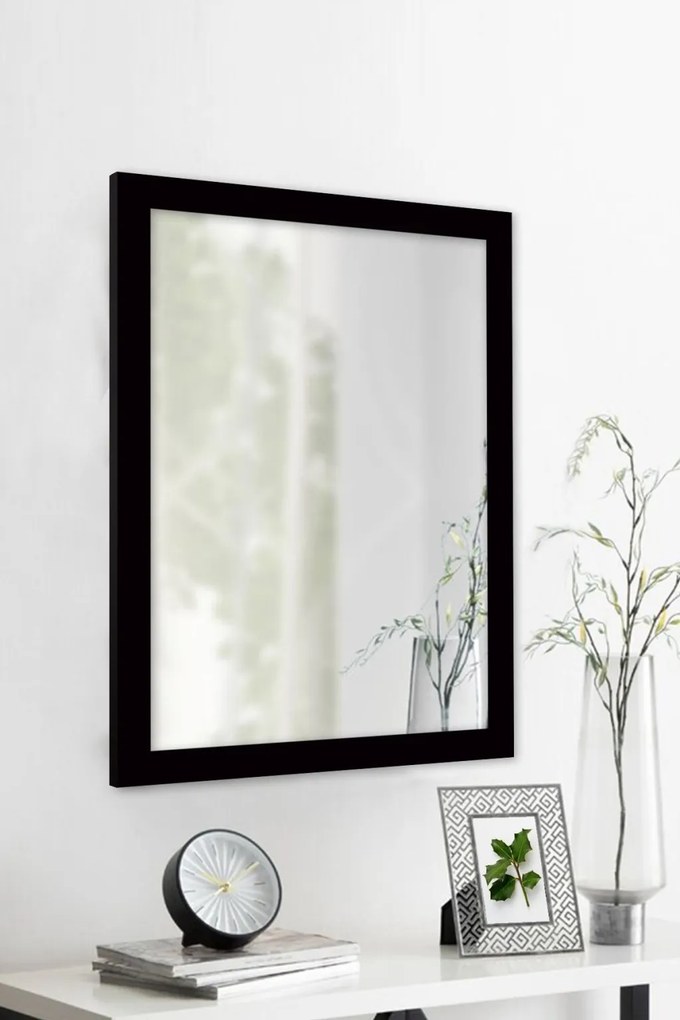 Framed tükör, fekete, 40×55 cm