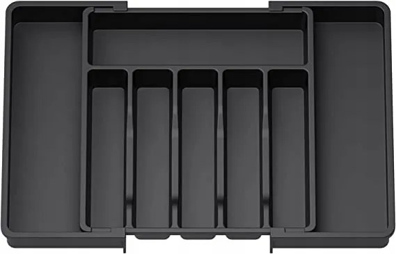 Lifewit Silverware evőeszköztartó fiókhoz matt fekete szín FG3-30