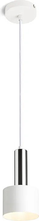 RENDL GIULIA 12 függőlámpa fehér króm 230V LED E27 11W