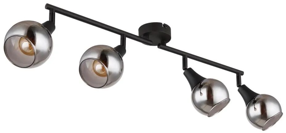 Globo 57904-4 - Spotlámpa GLYPTAR 4xE14/40W/230V fekete