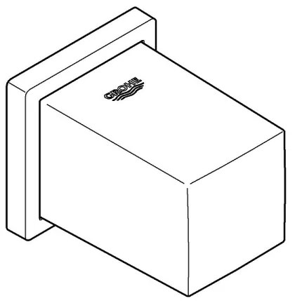 GROHE 27704000 - Fali zuhanykönyök EUPHORIA CUBE 12” fényes króm