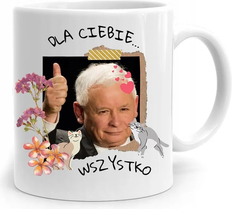 Vicces Bögre A Pis Elnökétől Jaroslaw Kaczynski fényképes nyomtatással