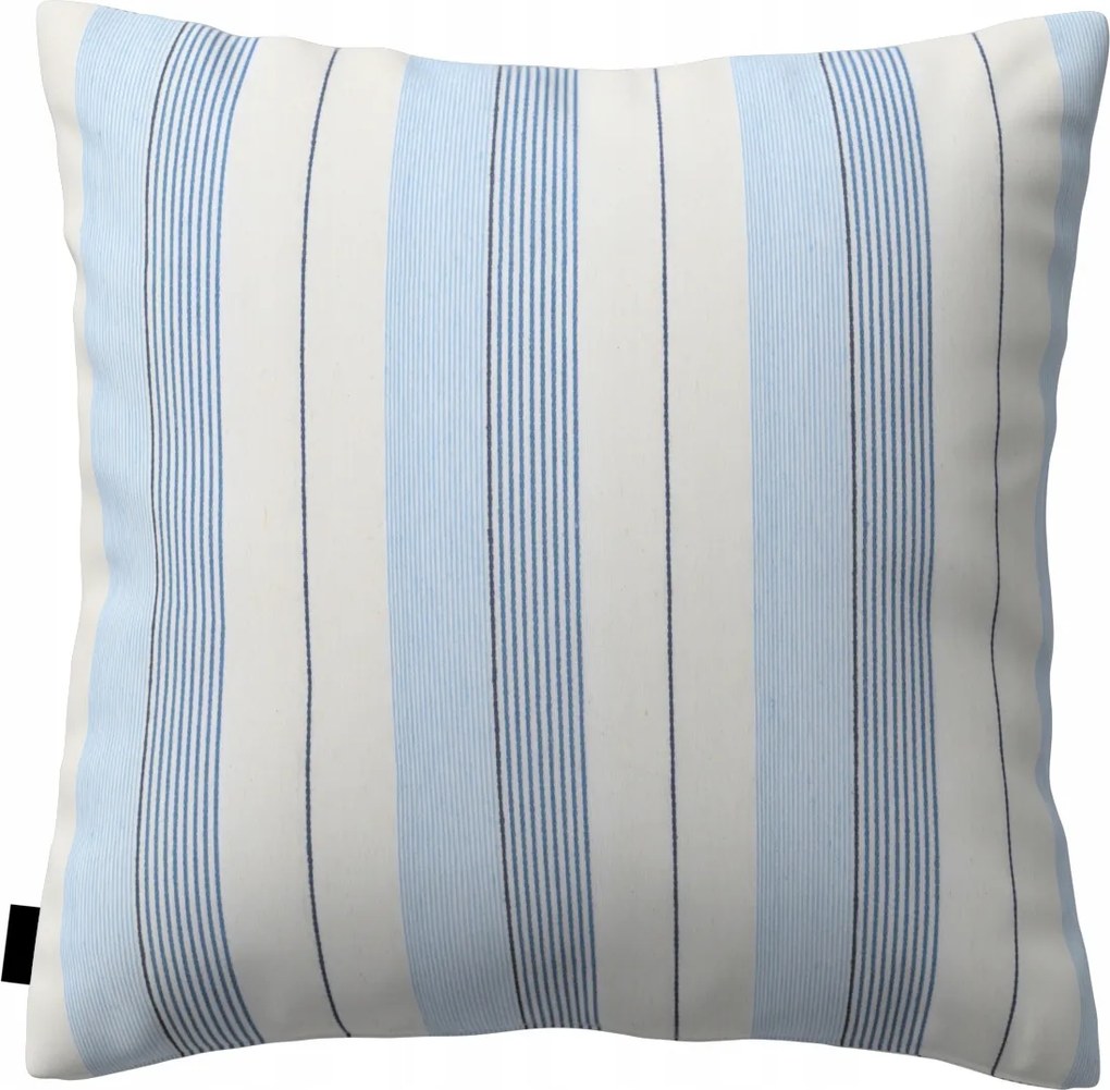 Párnahuzat 43x43 kék csíkos