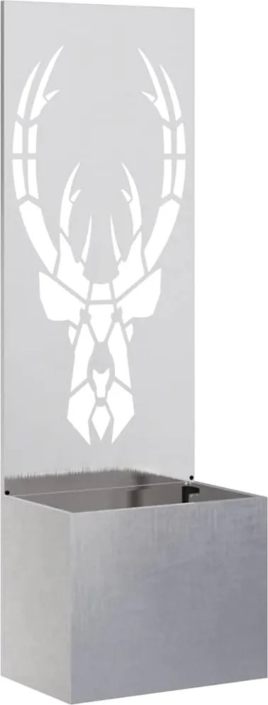 vidaXL Kertvédő vászon Állatnyomat Ezüst 50 x 140 cm Rozsdamentes acél