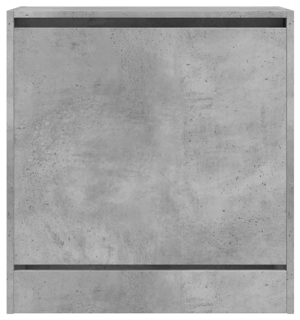 betonszürke szerelt fa cipőszekrény 60 x 34 x 63,5 cm
