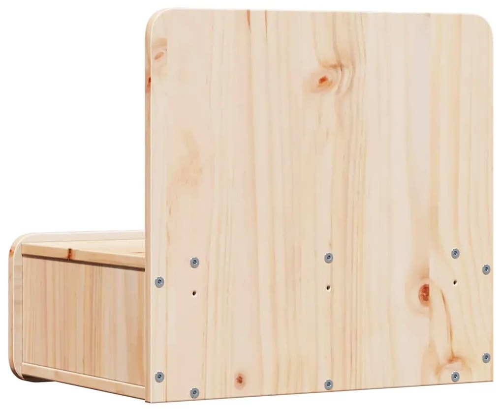 Éjjeli asztal 2 pcs Barna 44 x 32.5 x 40 cm Tömör fenyőfa