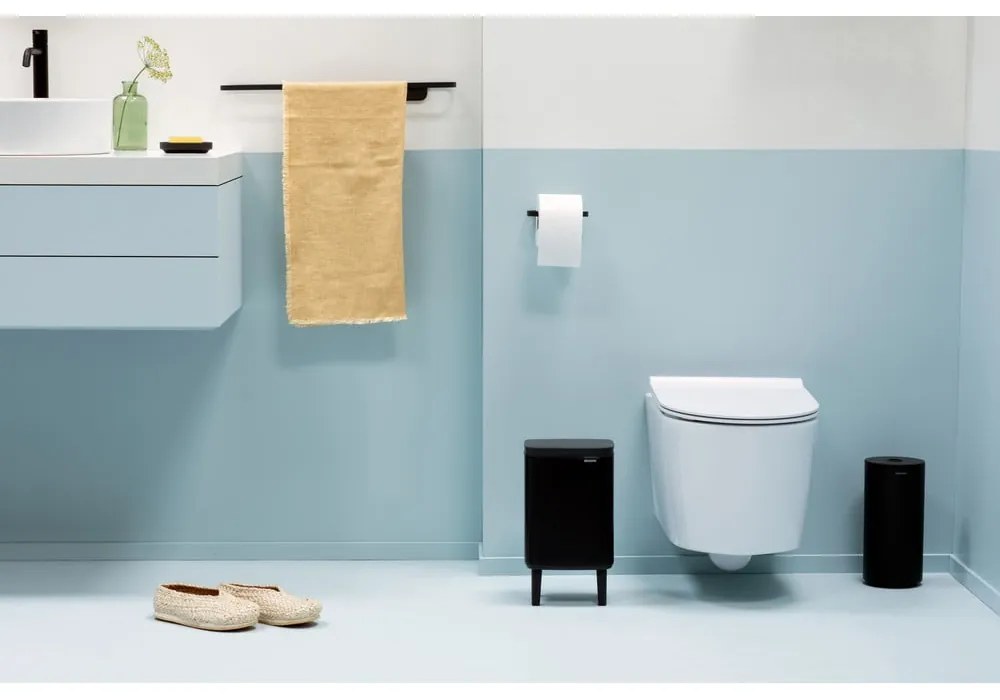 Matt fekete acél szemetes 4 l Bo Hi – Brabantia