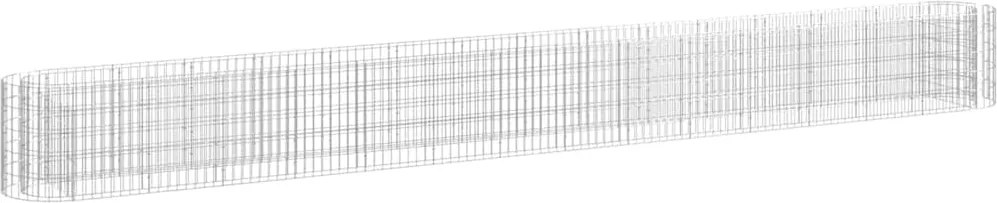 vidaXL horganyzott vas gabion magaságyás 540 x 50 x 50 cm