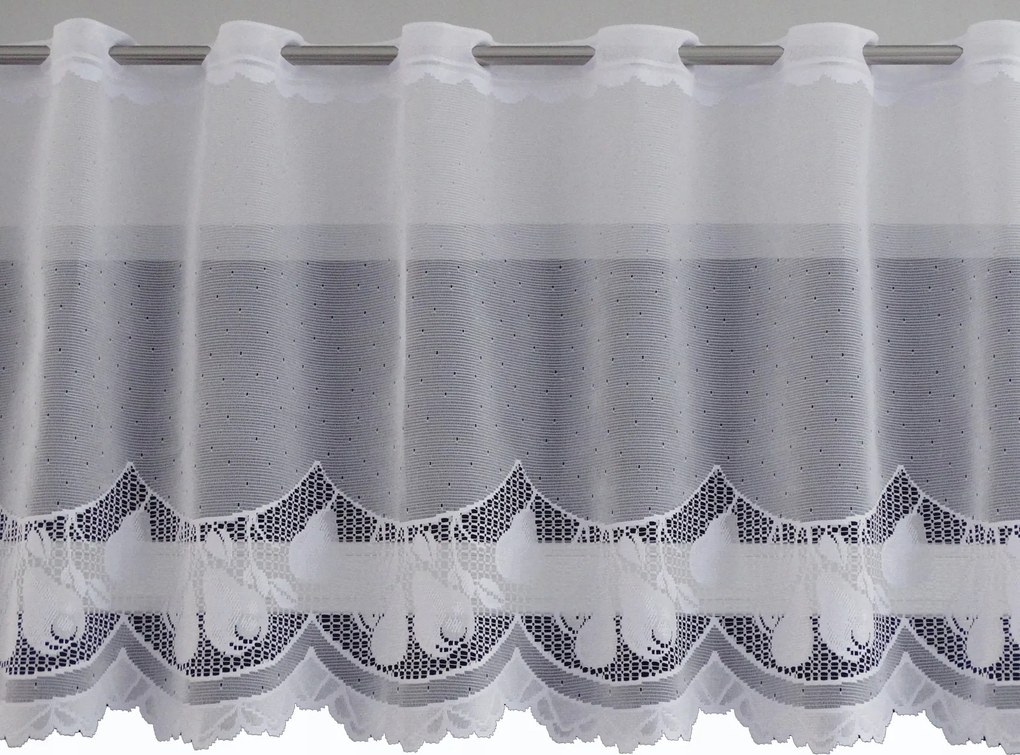 Mg Irigység jacquard 638/68 Fehér 300x70cm Gyümölcs M