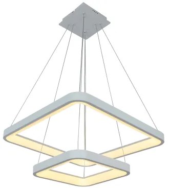Brilagi - Dimmelhető LED csillár, kábelre függesztett FALCON SLIM LED/78W/230V 50x50 cm fehér + távirányító