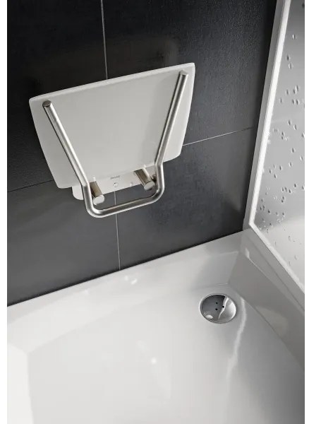 Ravak B8F0000052 - Lehajtható zuhanyülőke OVO rozsdamentes acél