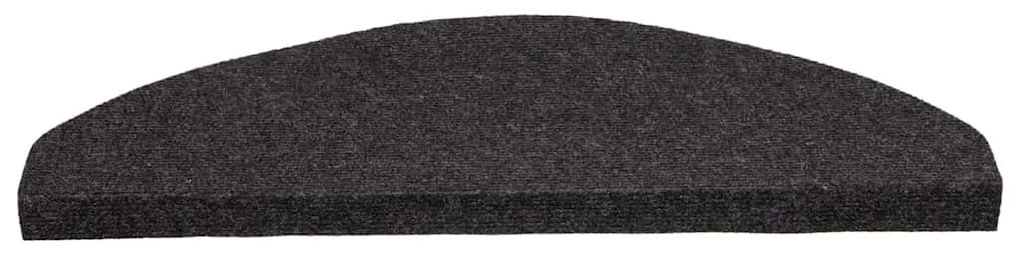 30 db fekete öntapadó lépcsőszőnyeg 65 x 22,5 x 3,5 cm