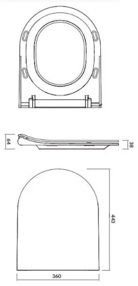 Cersanit K98-0146 CITY OVAL SoftClose WC ülőke, fehér