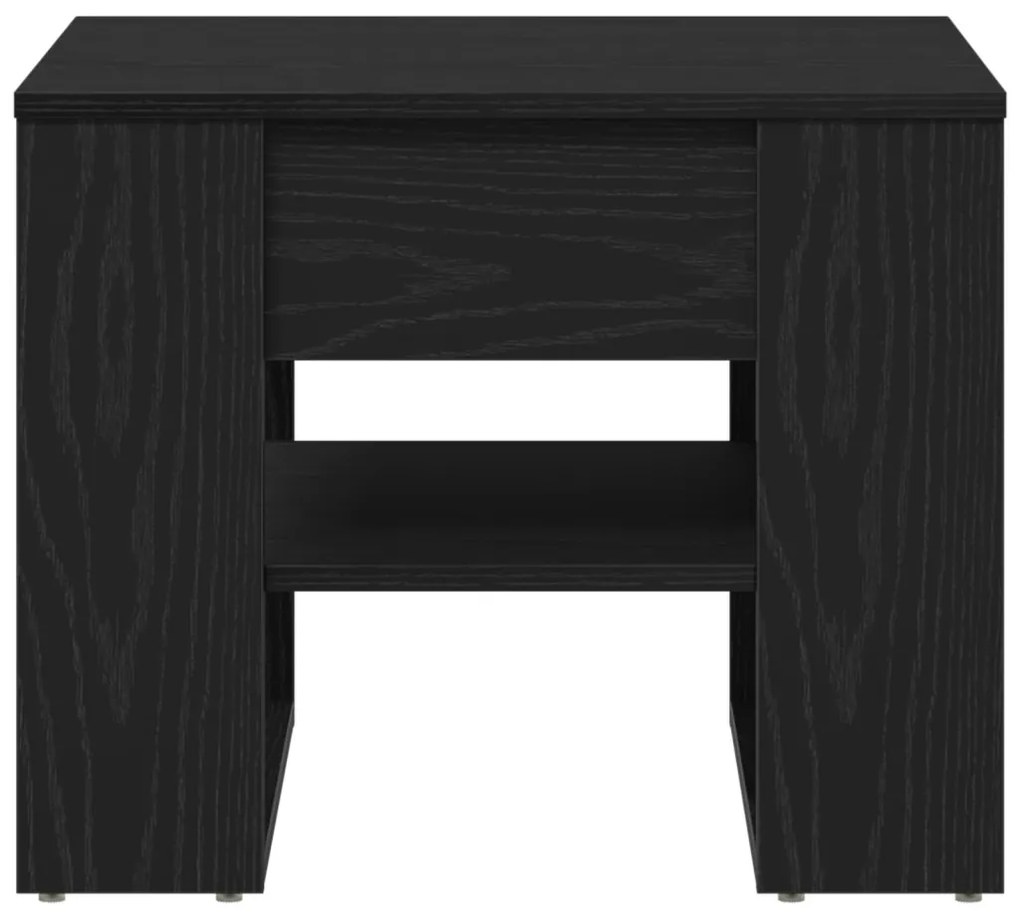 Fekete Tölgy Kávézóasztal 55.5x55x45 cm Műszaki Fából Készült