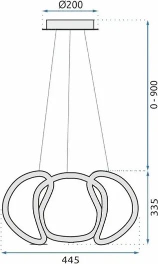 MORETTI MO4790 SPIX Modern Led Függesztett Lámpa LED IP20