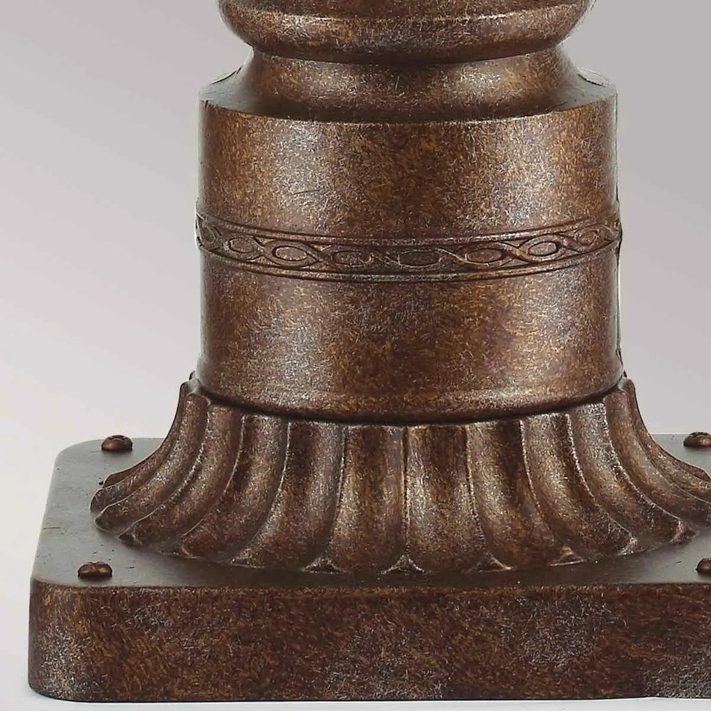 Feiss klasszikus kültéri állólámpa english bridle antik bronz átlátszó elsfe-eb3-m-brb IP44
