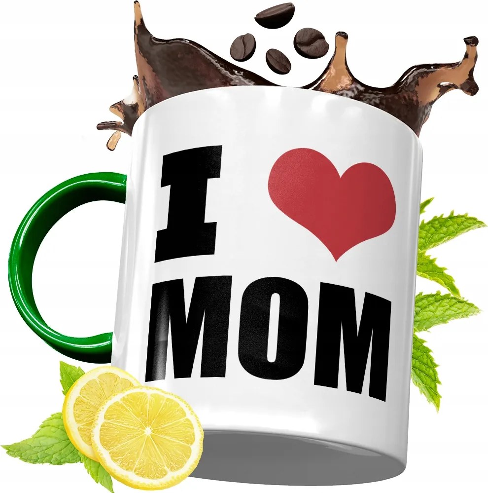 Zöld Bögre Anyukáknak Születésnapi Ajándék fényképes nyomtatással