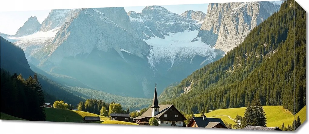 Vászonkép 70x30cm Hálószoba Nappaliba Panoráma Falu