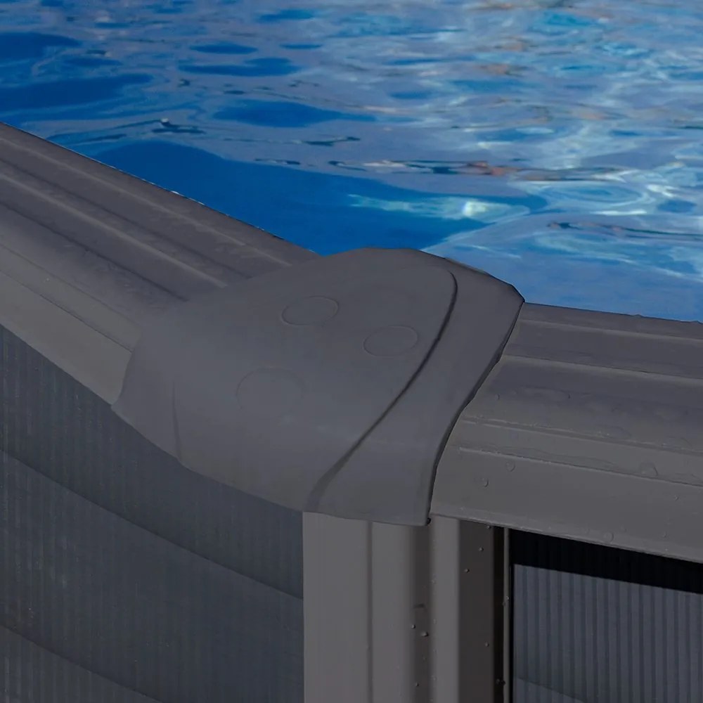GRE GRAPHITE 500 x 300 x 120 cm ovális merevfalú medence