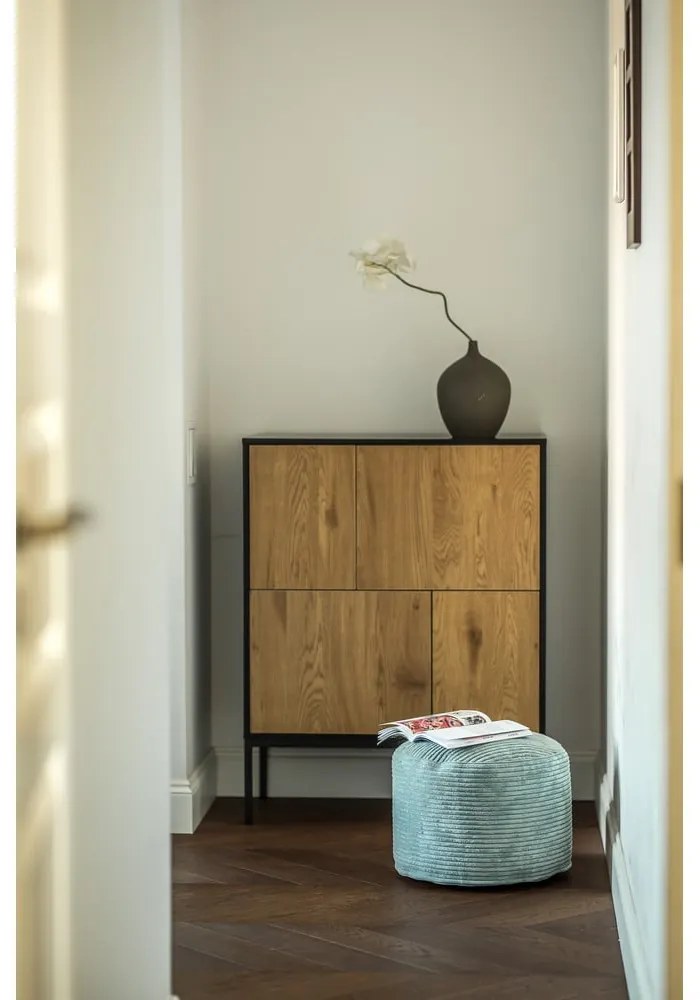 Mentazöld kordbársony babzsákfotel Mini – SLOWDOWN