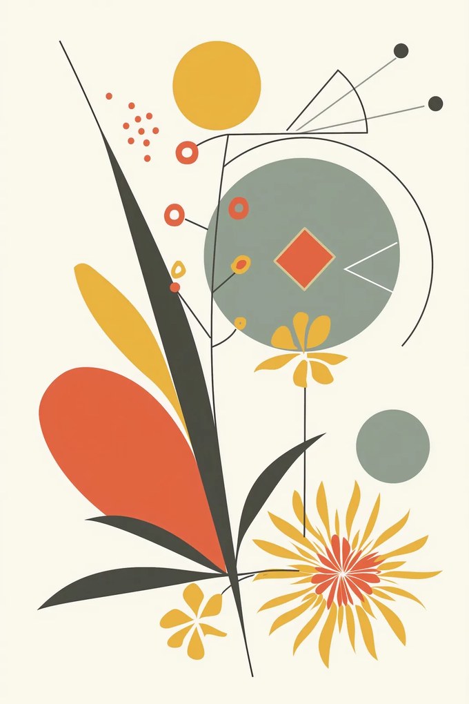 Poszter 40x60cm Geometrikus kert