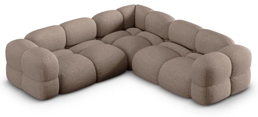 Barna sarokkanapé Loretto – Cosmopolitan Design