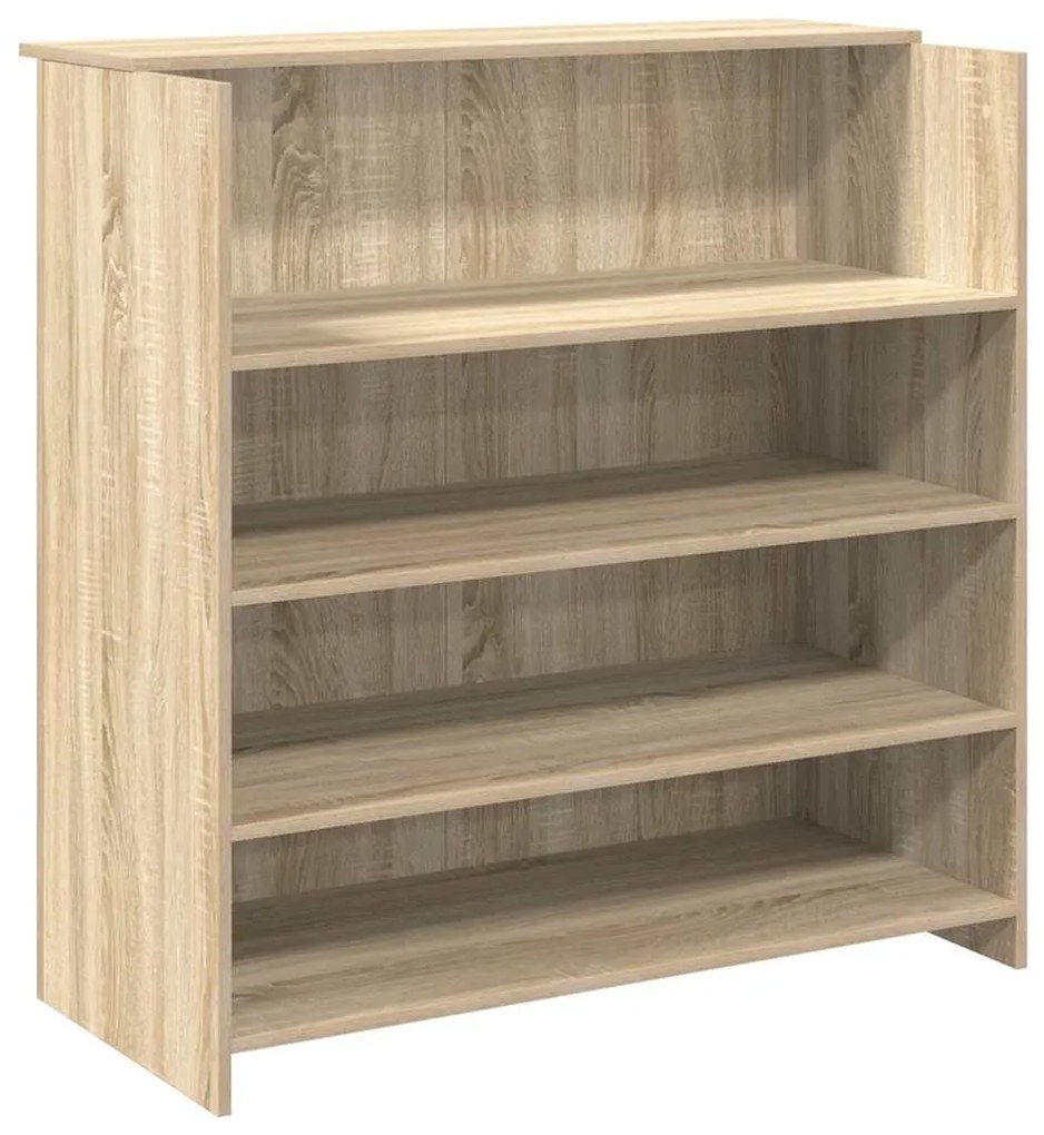 recepciós pult sonoma tölgy 100x50x103,5 cm szerelt fa