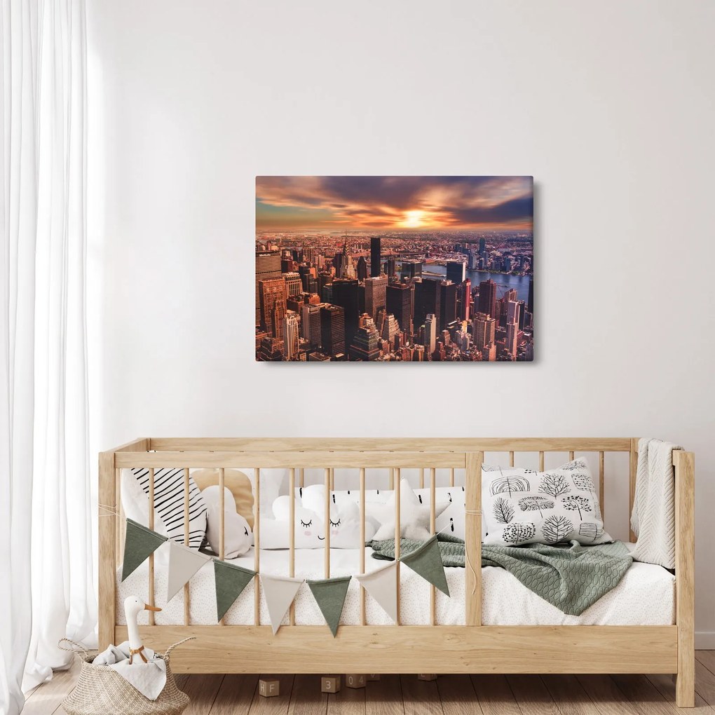 Kép - kilátás a metropoliszra (90x60 cm)