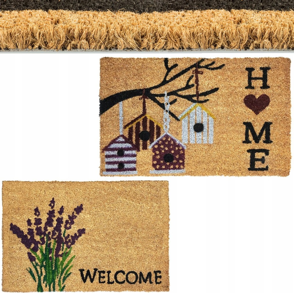 Lábtörlő csúszásgátló 40x60cm Kókuszrost szett